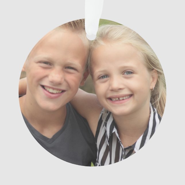 Create Your Own Photo Acrylic Ornament (Front)