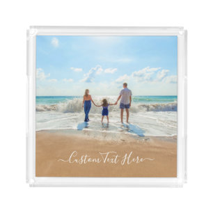 Create Your Own Photo Acrylic Tray Gift with Text