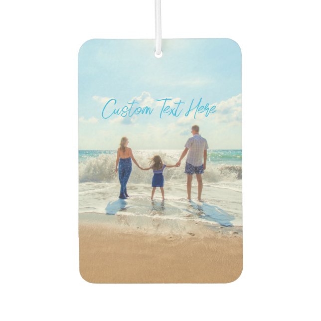 Create Your Own Photo Air Freshener Custom Text (Front)