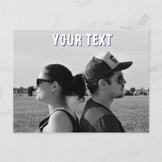 create your own photo and text Postcard