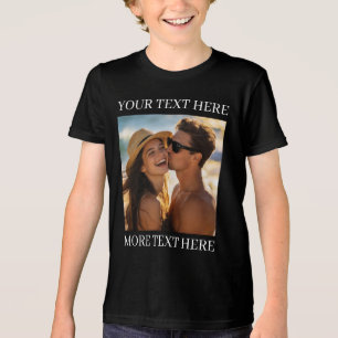 Create Your Own Photo and Text Tri-Blend Shirt