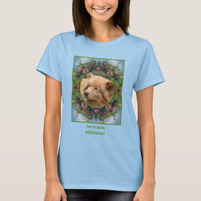Create Your Own Photo Apples On Tree Frame  T-Shirt (Front)