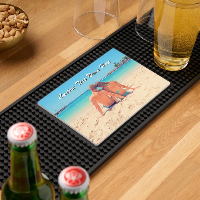 Create Your Own Photo Bar Mat Gift Custom Text (Insitu (Bar 2))