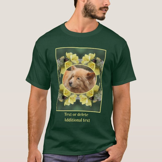 Create Your Own Photo Beetle On Mullein Flower  T-Shirt (Front)