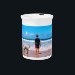 Create Your Own Photo Beverage Pitcher Gift<br><div class="desc">Custom Photo Beverage Pitchers - Make Your Own Design with Pet / Dog / Cat - Personalized Mom / Dad / Kids / Family / Friends / Pets or Personal Pitcher Photo Gifts - Add Your Photo / or Text / Name - Resize and move or remove and add elements...</div>