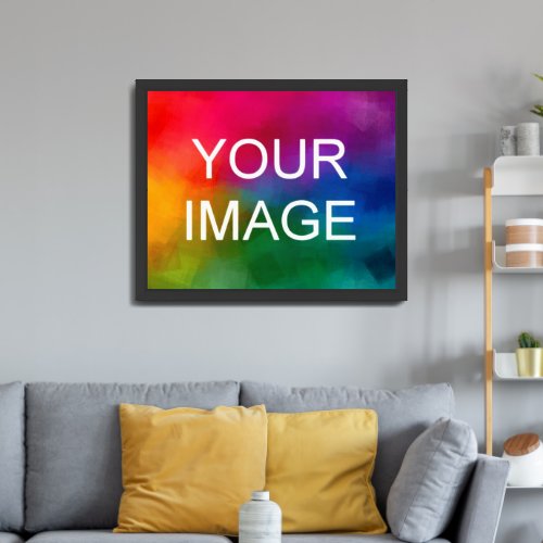 Create Your Own Photo Black Modern Wood Frame Cool Framed Art