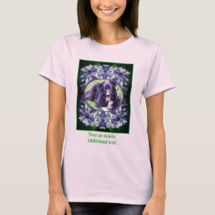 Create Your Own Photo Blue Hydrangea Petals Frame  T-Shirt