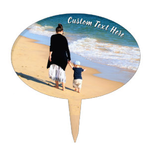 Create Your Own Photo Cake Topper with Custom Text