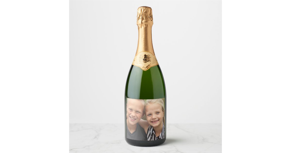 Make your own champagne bottle labels
