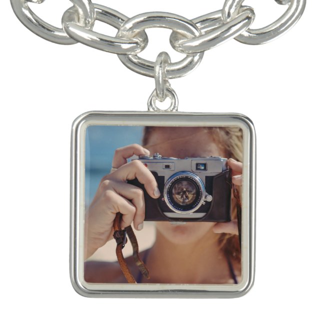 Create Your Own Photo Charm Bracelet, Custom  Bracelet (Design)