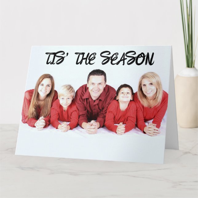 CREATE YOUR OWN PHOTO CHRISTMAS GREETING CARD (Front)