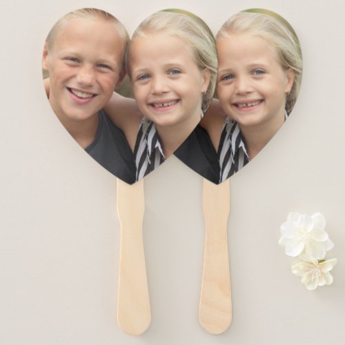 Create Your Own Photo Classic Round Sticker Paper  Hand Fan