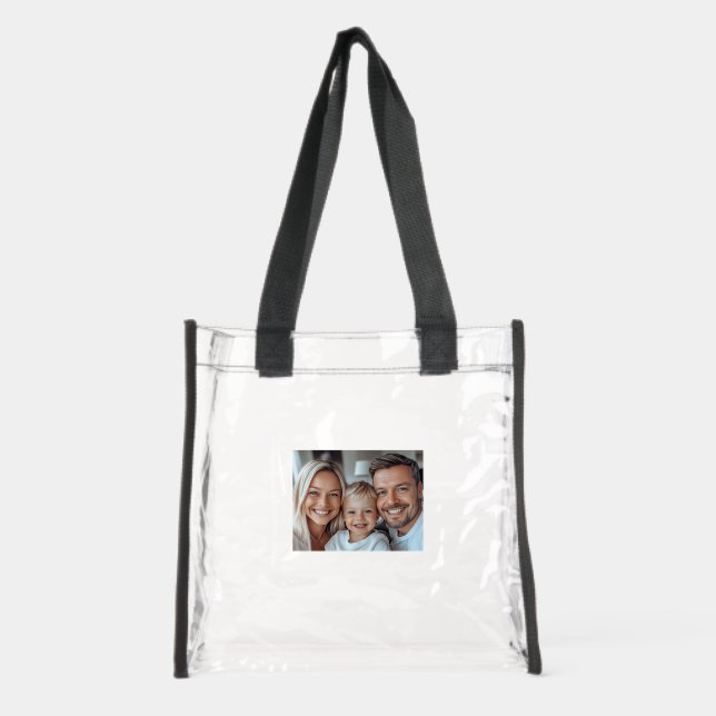 Create Your Own Photo Clear Tote Bag (Front)
