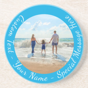Create Your Own Photo Coaster with Custom Text
