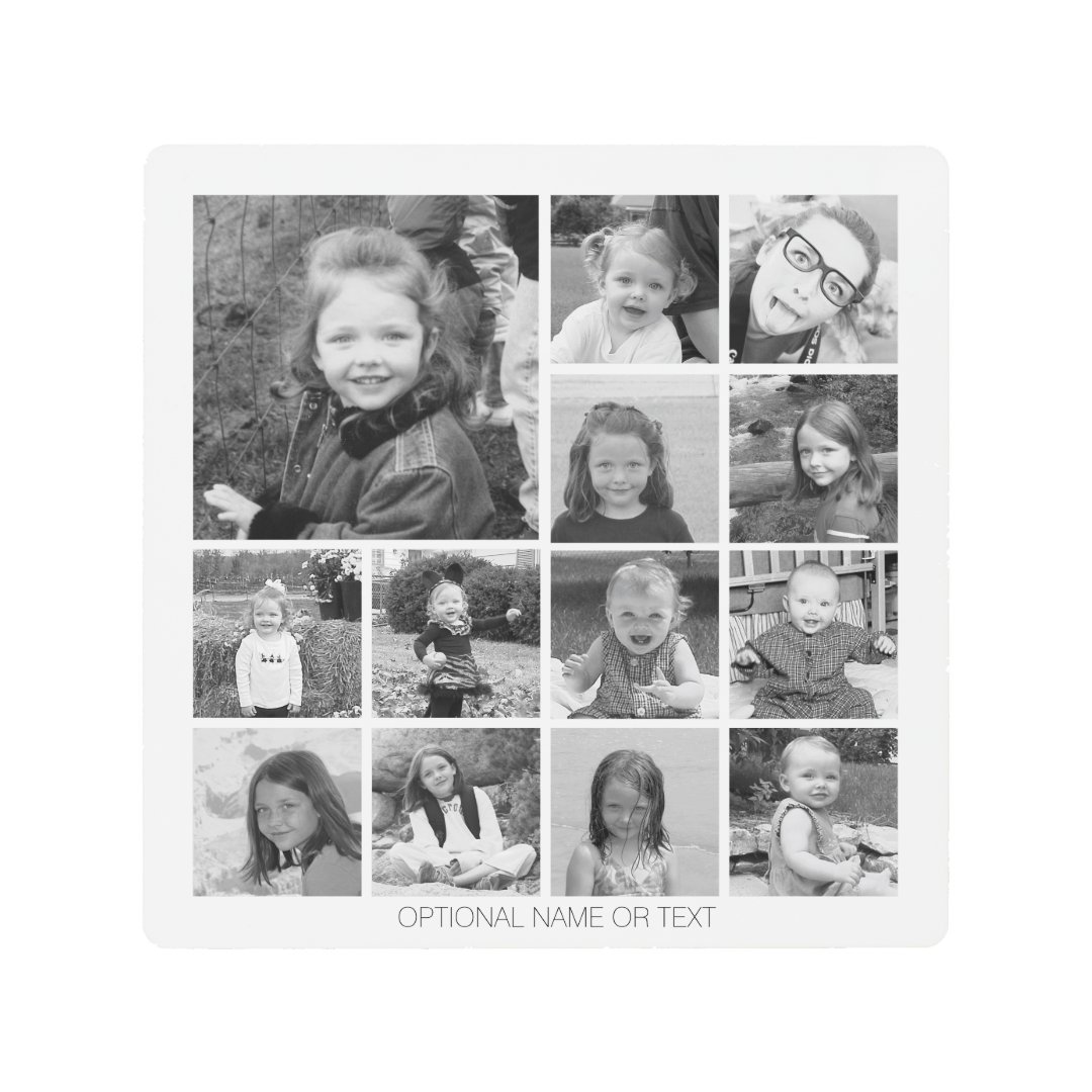 Create Your Own Photo Collage 13 photos Metal Print Zazzle