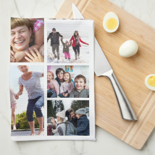 Create Your Own Photo Collage 15 Pictures White Kitchen Towel