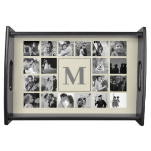 Create your own Photo Collage 21 photos Serving Tray