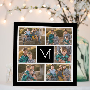 Create Your Own Photo Collage - 6 photos Monogram Foam Board