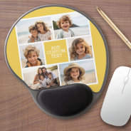 Create Your Own Photo Collage - 6 Photos Monogram Gel Mouse Pad at Zazzle