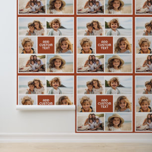 Create Your Own Photo Collage - 6 photos Monogram Wallpaper