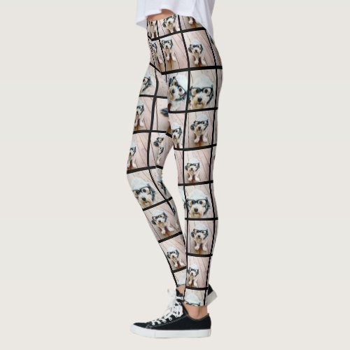 Create Your Own Photo Collage _ 9 photos Leggings