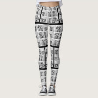 Create Your Own Photo Collage - 9 photos Leggings