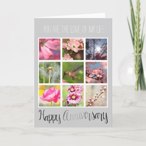 Create Your Own Photo Collage Anniversary Card