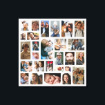 Create Your Own Photo Collage Canvas Print<br><div class="desc">Create your own photo collage canvas using this family picture template,  it's so easy to replace with your own special memories!</div>