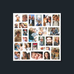 Create Your Own Photo Collage Canvas Print<br><div class="desc">Create your own photo collage canvas using this family picture template,  it's so easy to replace with your own special memories!</div>