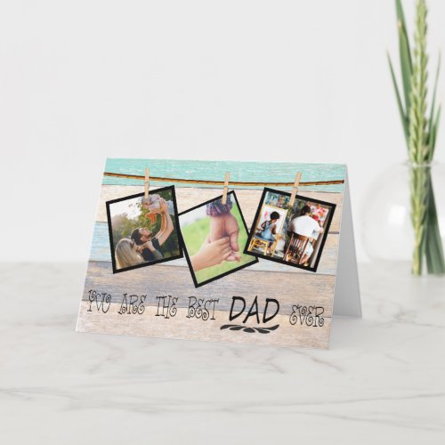 Create Your Own Photo Collage Card Fathers Day Card
