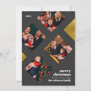 Create Your Own Photo Collage Christmas Holiday Card