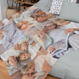 Create Your Own Photo Collage Fleece Blanket
