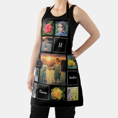 Create your own photo collage garden apron
