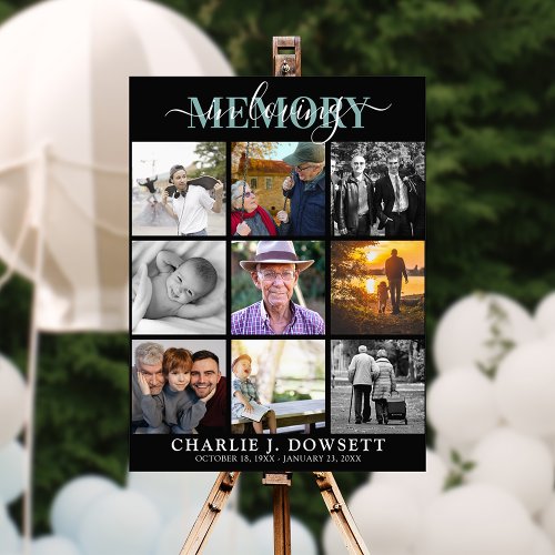 Create Your Own Photo Collage In Loving Memory Foam Board