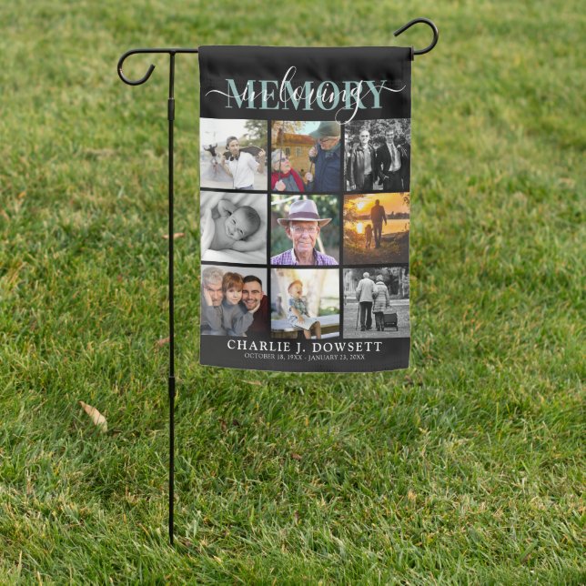 Create Your Own Photo Collage In Loving Memory Garden Flag (In SItu)