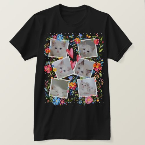 Create Your Own Photo Collage Kids Pets Family T_Shirt