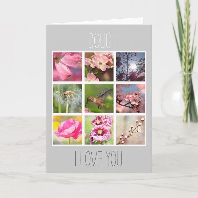 Create Your Own Photo Collage Love Card (Front)