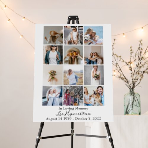 Create Your Own Photo Collage Memorial Funeral Foam Board