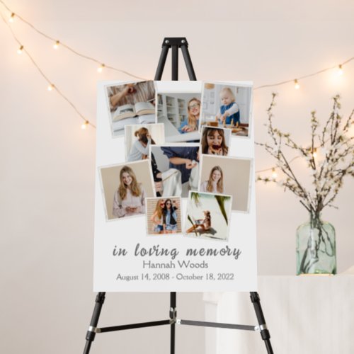 Create Your Own Photo Collage Memorial Funeral Foam Board