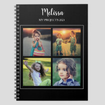 Create your own photo collage monogrammed notebook