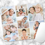 Create Your Own Photo Collage Mouse Pad<br><div class="desc">Personalized Photo Collage Mouse Pad. Add a personal and stylish touch to your desk with this custom mouse pad, perfect for home or office use. The design features a simple 7-photo collage—perfect for showcasing your favorite moments with family, friends, pets, or special memories. All colors can be changed to match...</div>