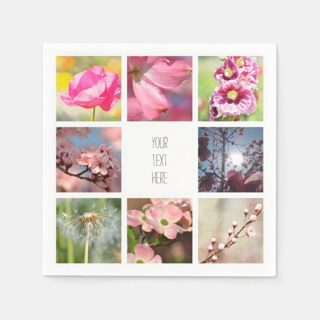 Create Your Own Photo Collage Napkins (Front)