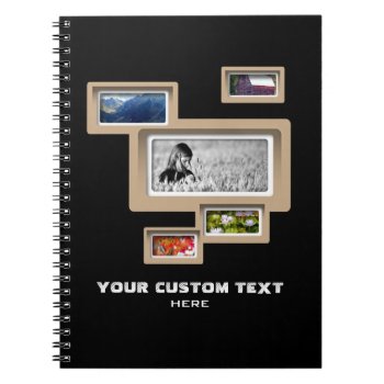 Create-your-own Photo Collage Notebook by StyledbySeb at Zazzle