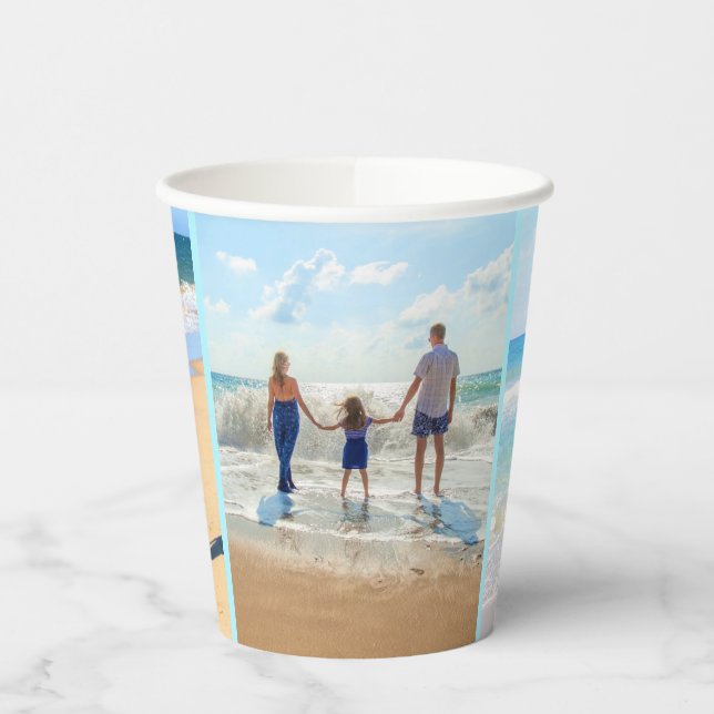 Create Your Own Photo Collage Paper Party Cups (Left)