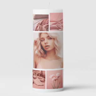 Create Your Own Photo Collage Pillar Candle