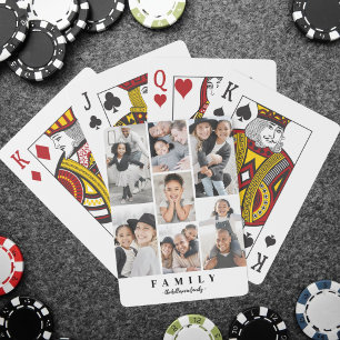 Create Your Own Photo Collage Poker Cards