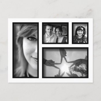 Create-your-own Photo Collage Postcard by StyledbySeb at Zazzle