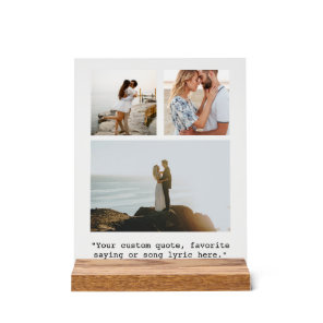 Create Your Own Photo Collage Quote Acrylic Sign