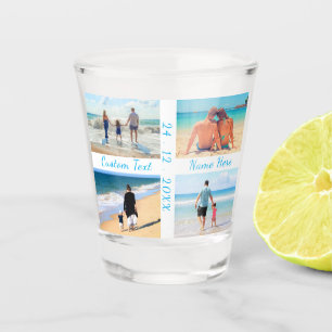 Create Your Own Photo Collage Shot Glass with Text