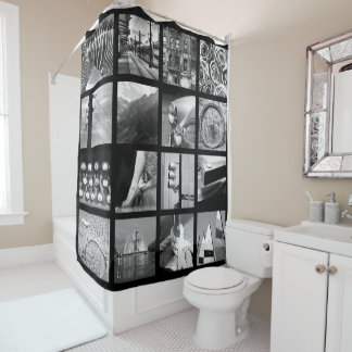Create-Your-Own Photo Collage Shower Curtain